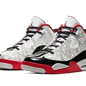 Nike Jordan Dub Zero Black and Red Sneakers